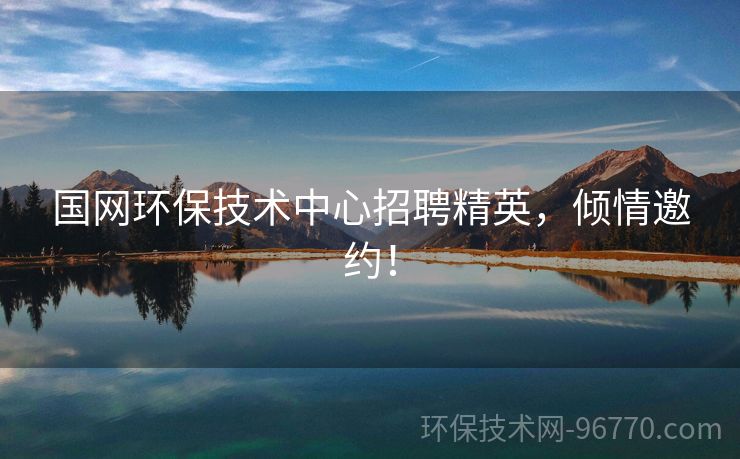 國(guó)網(wǎng)環(huán)保技術(shù)中心招聘精英，傾情邀約！