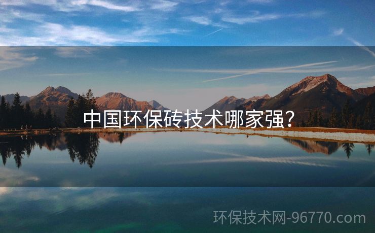 中國環(huán)保磚技術(shù)哪家強？
