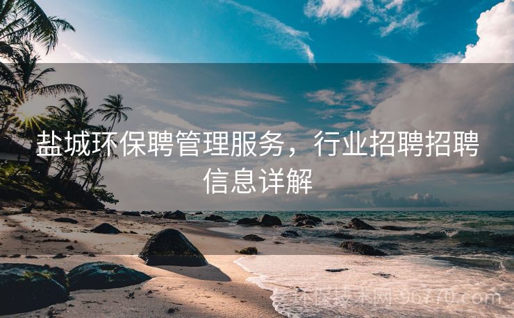 鹽城環(huán)保聘管理服務(wù)，行業(yè)招聘招聘信息詳解