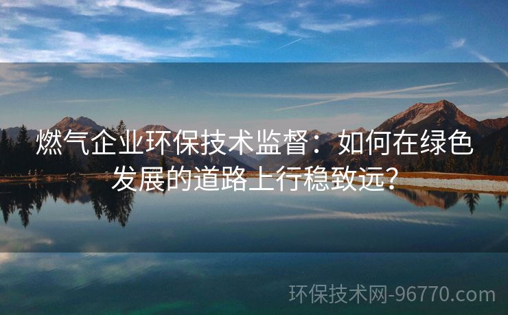 燃?xì)馄髽I(yè)環(huán)保技術(shù)監(jiān)督：如何在綠色發(fā)展的道路上行穩(wěn)致遠(yuǎn)？