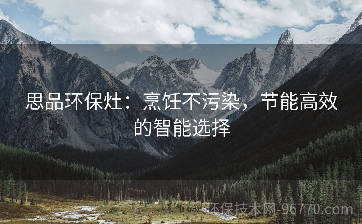 思品環(huán)保灶：烹飪不污染，節(jié)能高效的智能選擇