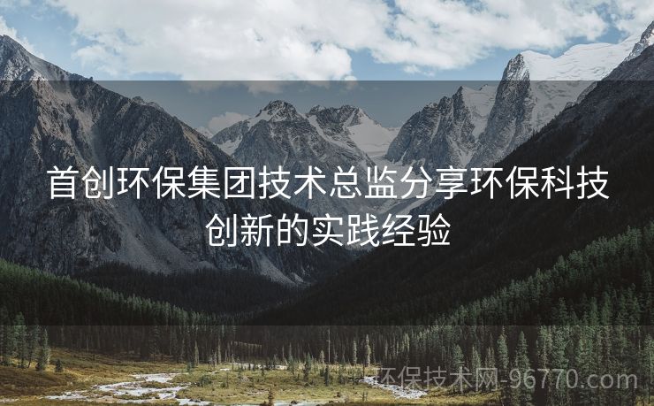 首創(chuàng)環(huán)保集團(tuán)技術(shù)總監(jiān)分享環(huán)?？萍紕?chuàng)新的實(shí)踐經(jīng)驗(yàn)