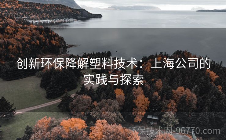 創(chuàng)新環(huán)保降解塑料技術(shù)：上海公司的實(shí)踐與探索